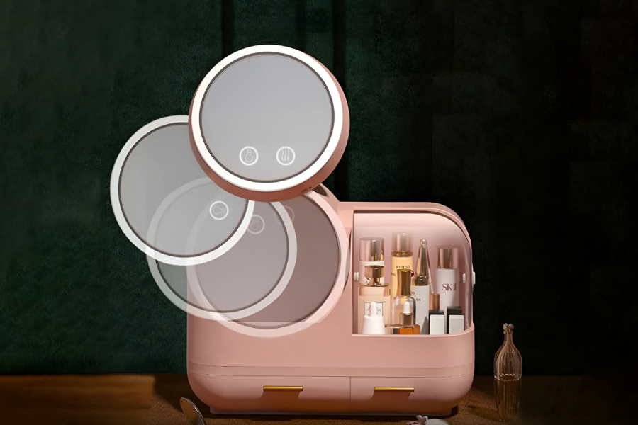 Portable cosmetic organizer