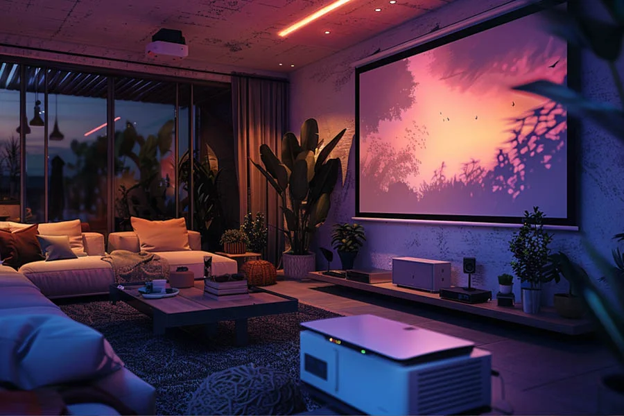 Compact projector for travel